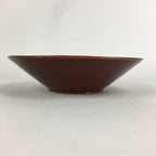 Japanese Wooden Lacquered Large Bowl Vtg Multi Bowl Snack Salad Brown UR609