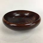 Japanese Wooden Lacquered Large Bowl Vtg Multi Bowl Snack Salad Brown UR610
