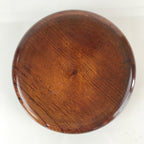 Japanese Wooden Lacquered Large Bowl Vtg Salad Snack Multi Bowl Brown UR819