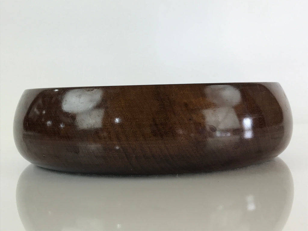 Japanese Wooden Lacquered Large Bowl Vtg Salad Snack Multi Bowl Brown UR819