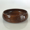 Japanese Wooden Lacquered Large Bowl Vtg Salad Snack Multi Bowl Brown UR819