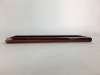 Japanese Wooden Lacquered Pen Holder Tray Vtg Shunkei-Nuri Rectangle Brown UR585