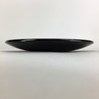 Japanese Wooden Lacquered Plate Vtg Round Red Black 16.3 cm UR696