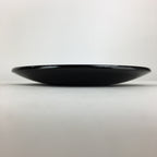 Japanese Wooden Lacquered Plate Vtg Round Red Black 16.3 cm UR697