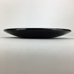 Japanese Wooden Lacquered Plate Vtg Round Red Black 16.3 cm UR698