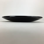 Japanese Wooden Lacquered Plate Vtg Round Red Black 16.3 cm UR698