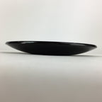 Japanese Wooden Lacquered Plate Vtg Round Red Black 16.3 cm UR699