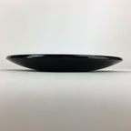Japanese Wooden Lacquered Plate Vtg Round Red Black 16.3 cm UR699