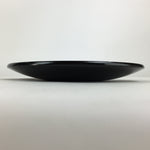 Japanese Wooden Lacquered Plate Vtg Round Red Black 16.3 cm UR700