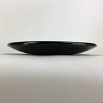 Japanese Wooden Lacquered Plate Vtg Round Red Black 16.3 cm UR701