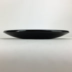 Japanese Wooden Lacquered Plate Vtg Round Red Black 16.3 cm UR702