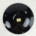 Japanese Wooden Lacquered Plate Vtg Round Red Black 16.3 cm UR702