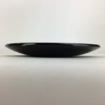 Japanese Wooden Lacquered Plate Vtg Round Red Black Nurimono16.3 cm UR698