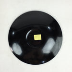 Japanese Wooden Lacquered Plate Vtg Round Red Black Nurimono16.3 cm UR698