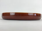Japanese Wooden Lacquered Serving Tray Vtg Hida Shunkei-nuri Obon Brown UR864