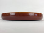 Japanese Wooden Lacquered Serving Tray Vtg Hida Shunkei-nuri Obon Brown UR864