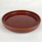 Japanese Wooden Lacquered Serving Tray Vtg Hida Shunkei-nuri Obon Brown UR864