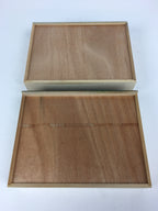 Japanese Wooden Lacquered Sewing Box Vtg Haribako Chest Tansu 2 Drawers T288
