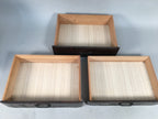 Japanese Wooden Lacquered Sewing Box Vtg Haribako Chest Tansu 3 Drawers T230