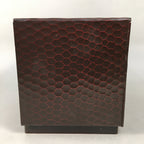 Japanese Wooden Lacquered Sewing Box Vtg Haribako Chest Tansu 3 Drawers T230