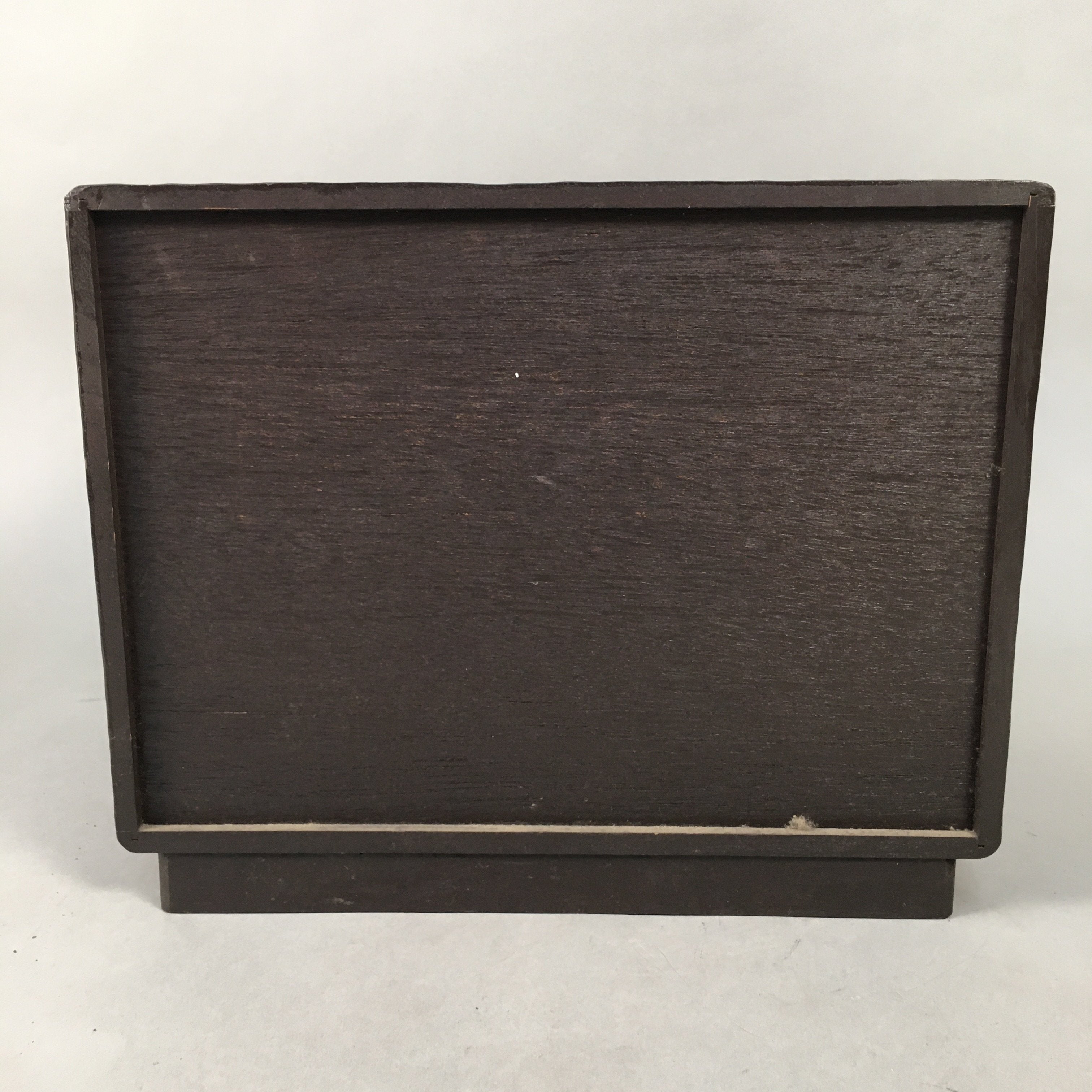 Japanese Wooden Lacquered Sewing Box Vtg Haribako Chest Tansu 3 Drawers T230