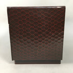 Japanese Wooden Lacquered Sewing Box Vtg Haribako Chest Tansu 3 Drawers T230