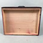 Japanese Wooden Lacquered Sewing Box Vtg Haribako Chest Tansu 3 Drawers T230