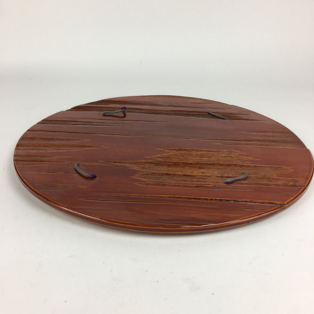 Japanese Wooden Lacquered Shikishi Display Board Vtg Shunkei-Nuri UR643
