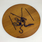 Japanese Wooden Lacquered Shikishi Display Board Vtg Shunkei-Nuri UR643