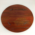 Japanese Wooden Lacquered Shikishi Display Board Vtg Shunkei-Nuri UR643