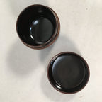 Japanese Wooden Lacquered Tea Caddy Vtg Black Natsume Sado Ceremony NM76
