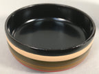 Japanese Wooden Lacquered Tea Caddy Vtg Natsume Circle Koma-Nuri NM73