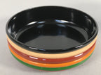 Japanese Wooden Lacquered Tea Caddy Vtg Natsume Circle Koma-Nuri NM74