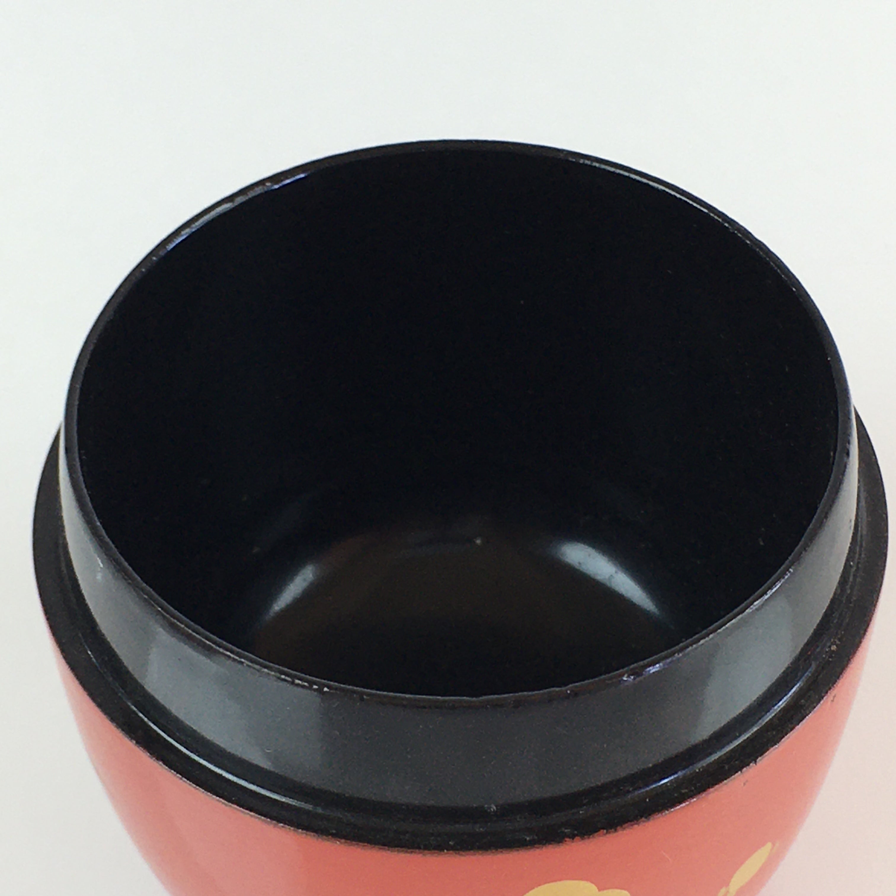 Japanese Wooden Lacquered Tea Caddy Vtg Natsume Sado Ceremony Black NM89
