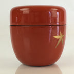 Japanese Wooden Lacquered Tea Caddy Vtg Natsume Sado Ceremony Black NM89