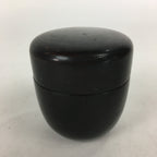 Japanese Wooden Lacquered Tea Caddy Vtg Natsume Sado Ceremony Brown NM85