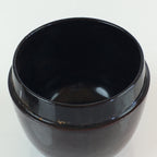 Japanese Wooden Lacquered Tea Caddy Vtg Natsume Sado Ceremony Brown NM87