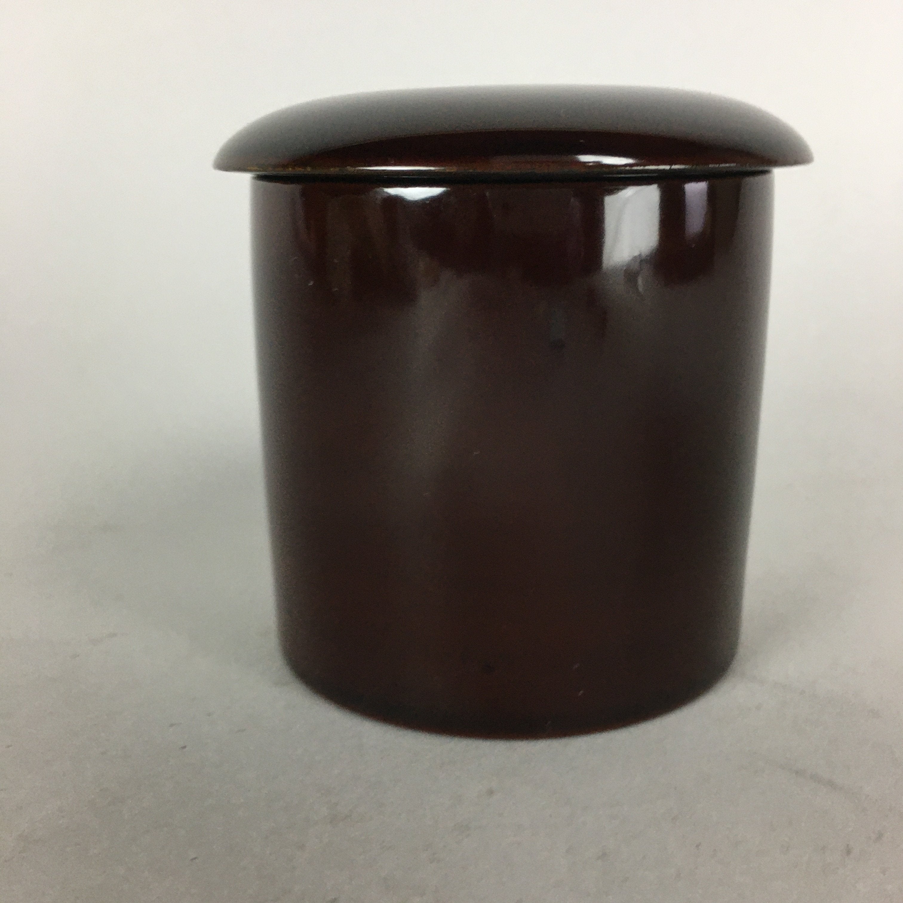 Japanese Wooden Lacquered Tea Caddy Vtg Natsume Sado Ceremony NM80