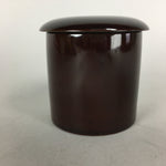 Japanese Wooden Lacquered Tea Caddy Vtg Natsume Sado Ceremony NM80