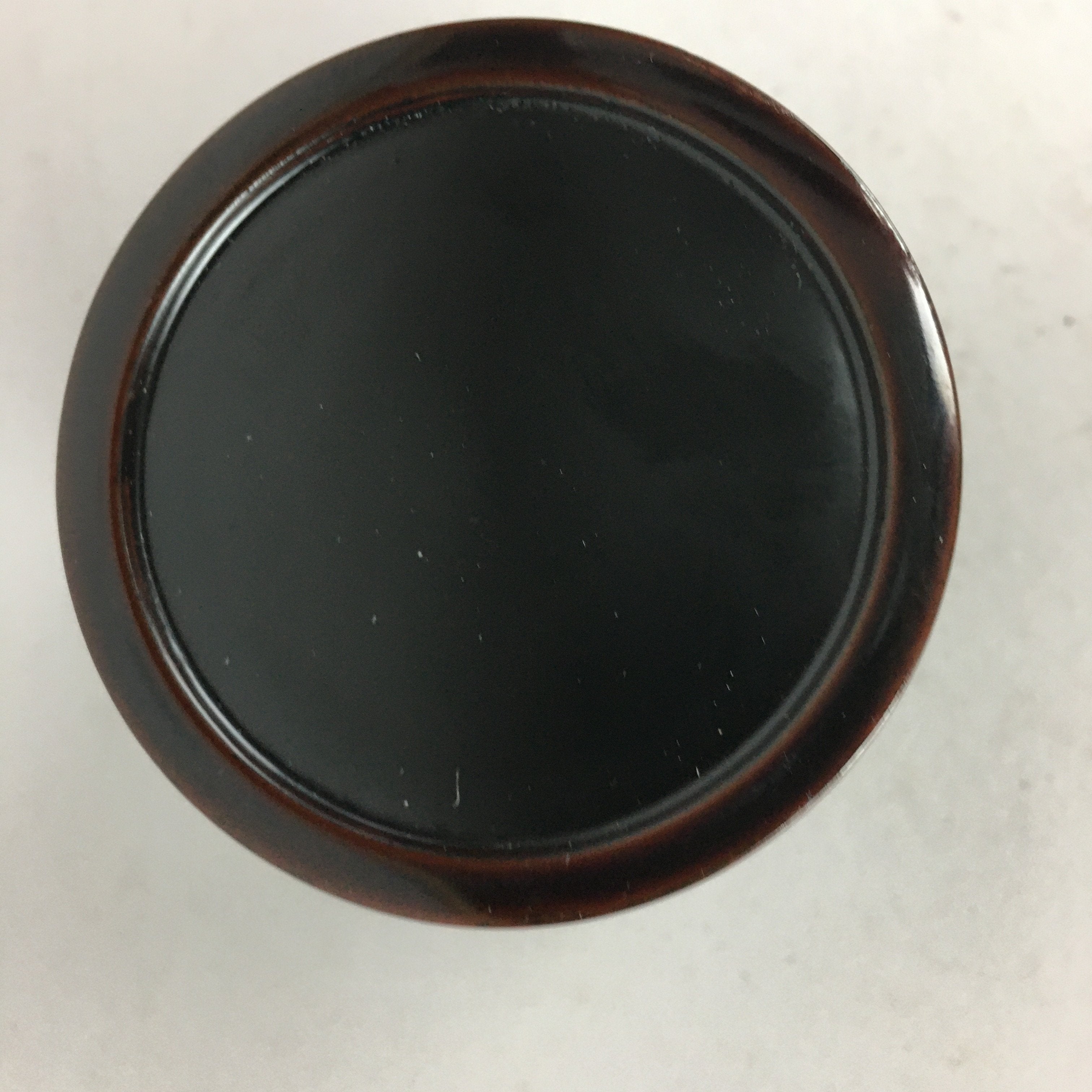 Japanese Wooden Lacquered Tea Caddy Vtg Natsume Sado Ceremony NM80