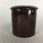 Japanese Wooden Lacquered Tea Caddy Vtg Natsume Sado Ceremony NM80