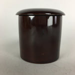Japanese Wooden Lacquered Tea Caddy Vtg Natsume Sado Ceremony NM80