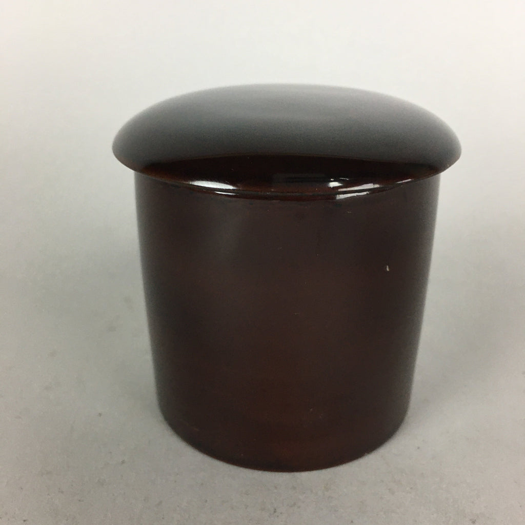 Japanese Wooden Lacquered Tea Caddy Vtg Natsume Sado Ceremony NM80