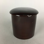 Japanese Wooden Lacquered Tea Caddy Vtg Natsume Sado Ceremony NM80