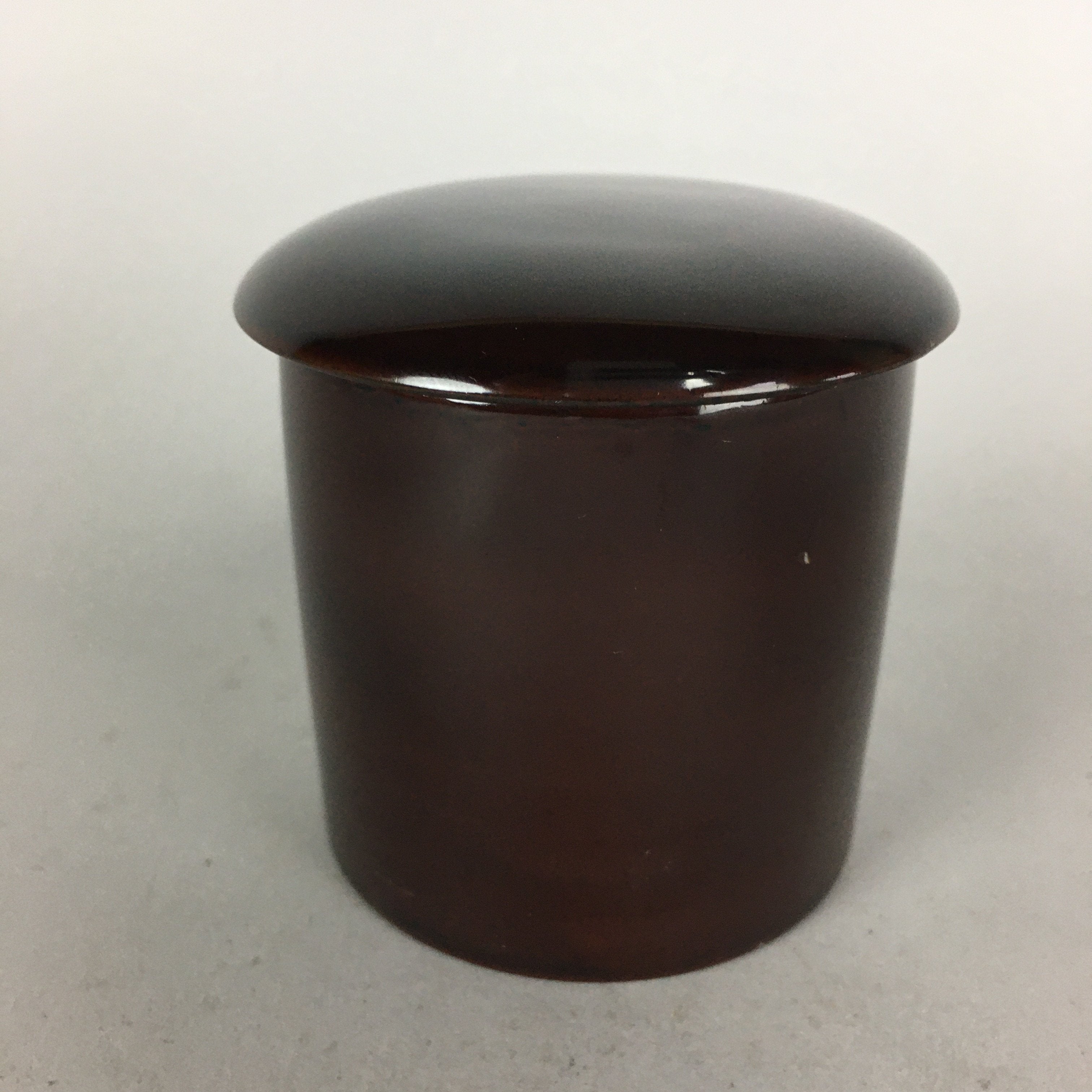 Japanese Wooden Lacquered Tea Caddy Vtg Natsume Sado Ceremony NM80