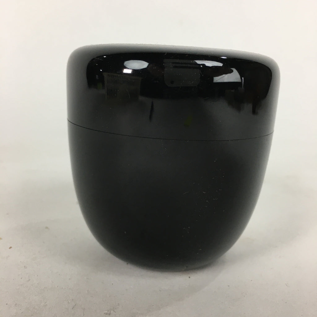 Japanese Wooden Lacquered Tea Caddy Vtg Natsume Sado Ceremony NM82
