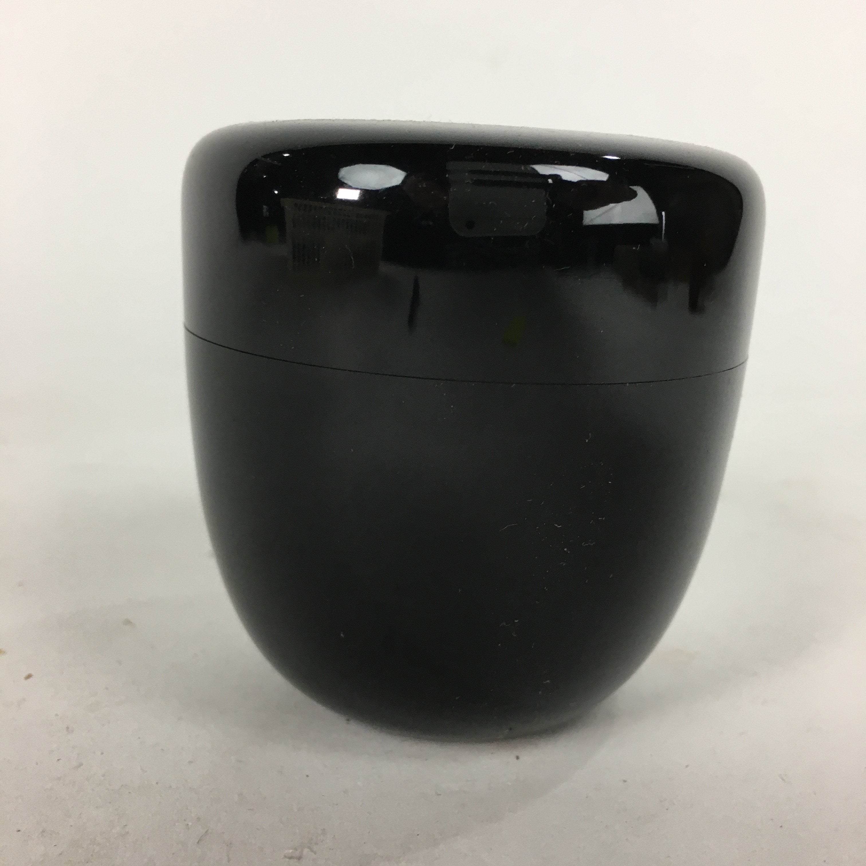 Japanese Wooden Lacquered Tea Caddy Vtg Natsume Sado Ceremony NM82