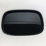 Japanese Wooden Lacquered Tray Obon Vtg Abalone Inlay Oval Shape Black UR509