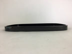 Japanese Wooden Lacquered Tray Obon Vtg Abalone Inlay Oval Shape Black UR509