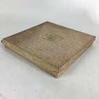Japanese Wooden Lacquered Tray Obon Vtg Abalone Round Brown Black UR581